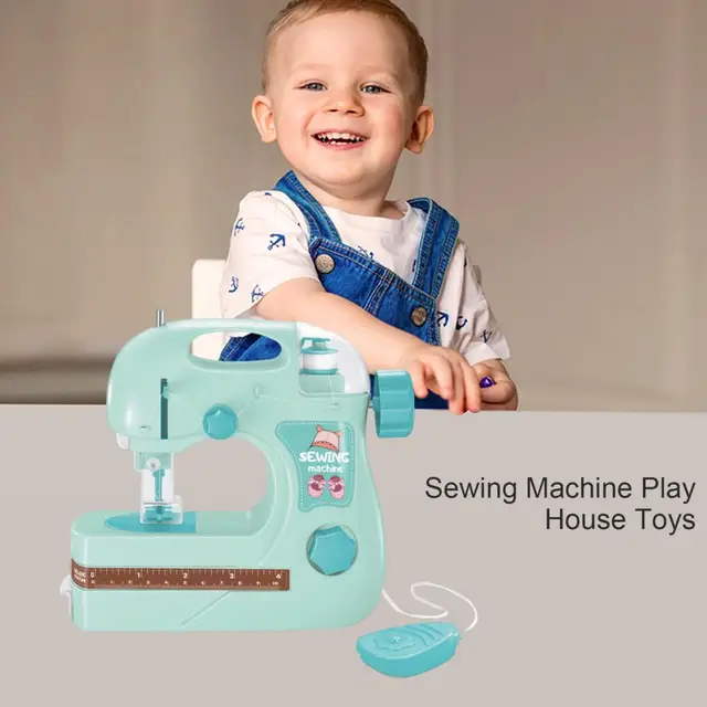 Machine à coudre de Simulation pour enfants, Mini meubles, jouet  d'apprentissage éducatif, Design de vêtements, cadeaux créatifs pour filles  - AliExpress