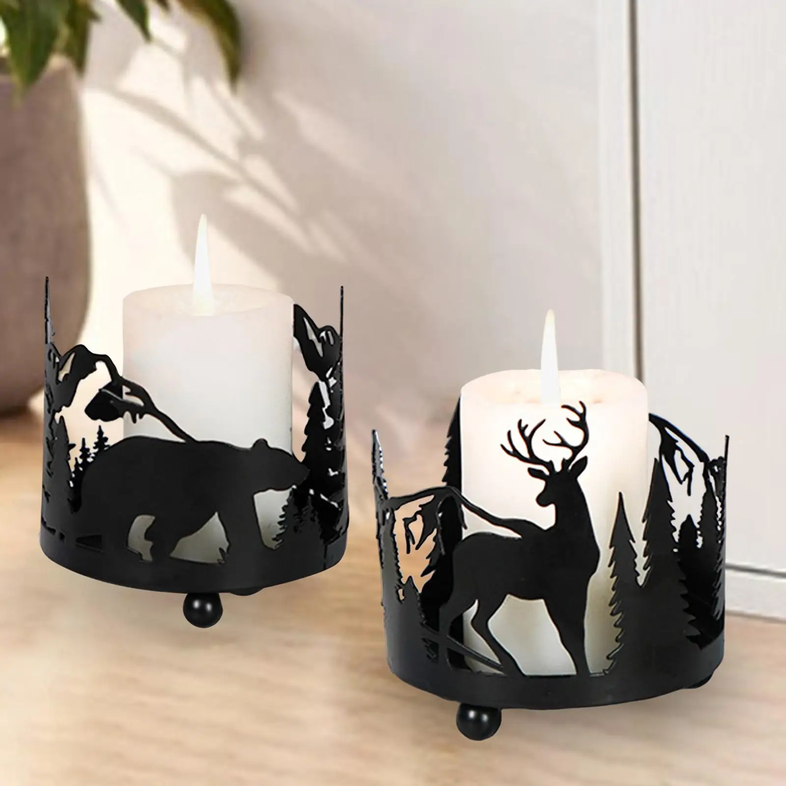 Votive Candle Holder, Candlestick Decorative Romantic Nordic Candleholder Candelabra for Table Party Desktop Decor Gift