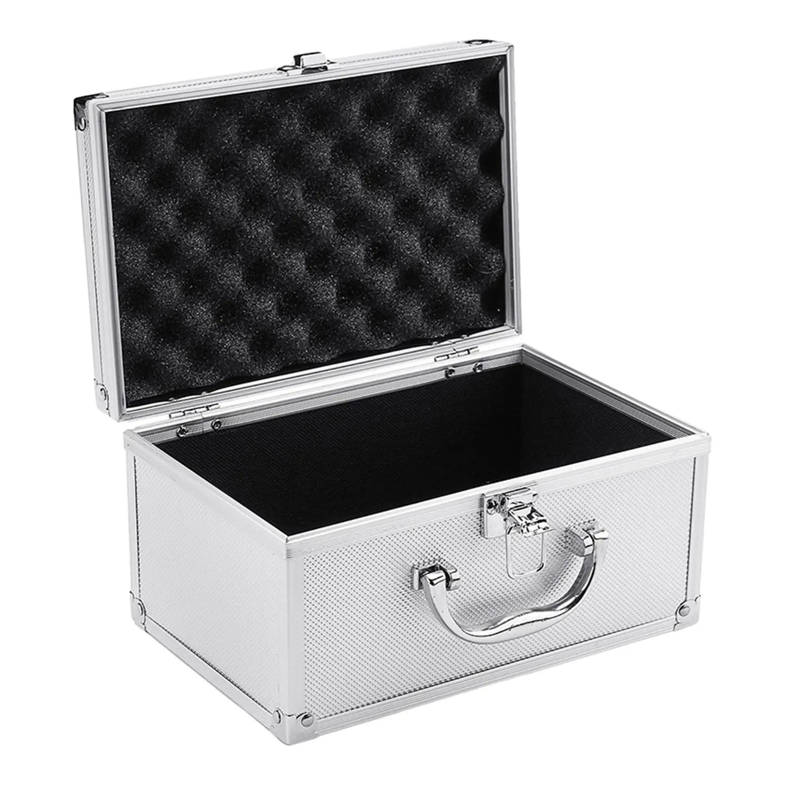 Toolbox Storage Box with Handle Equipment Box Carrying Case Screw and Nuts Hand Tools Storage for Trunk Home Garage Warehouse