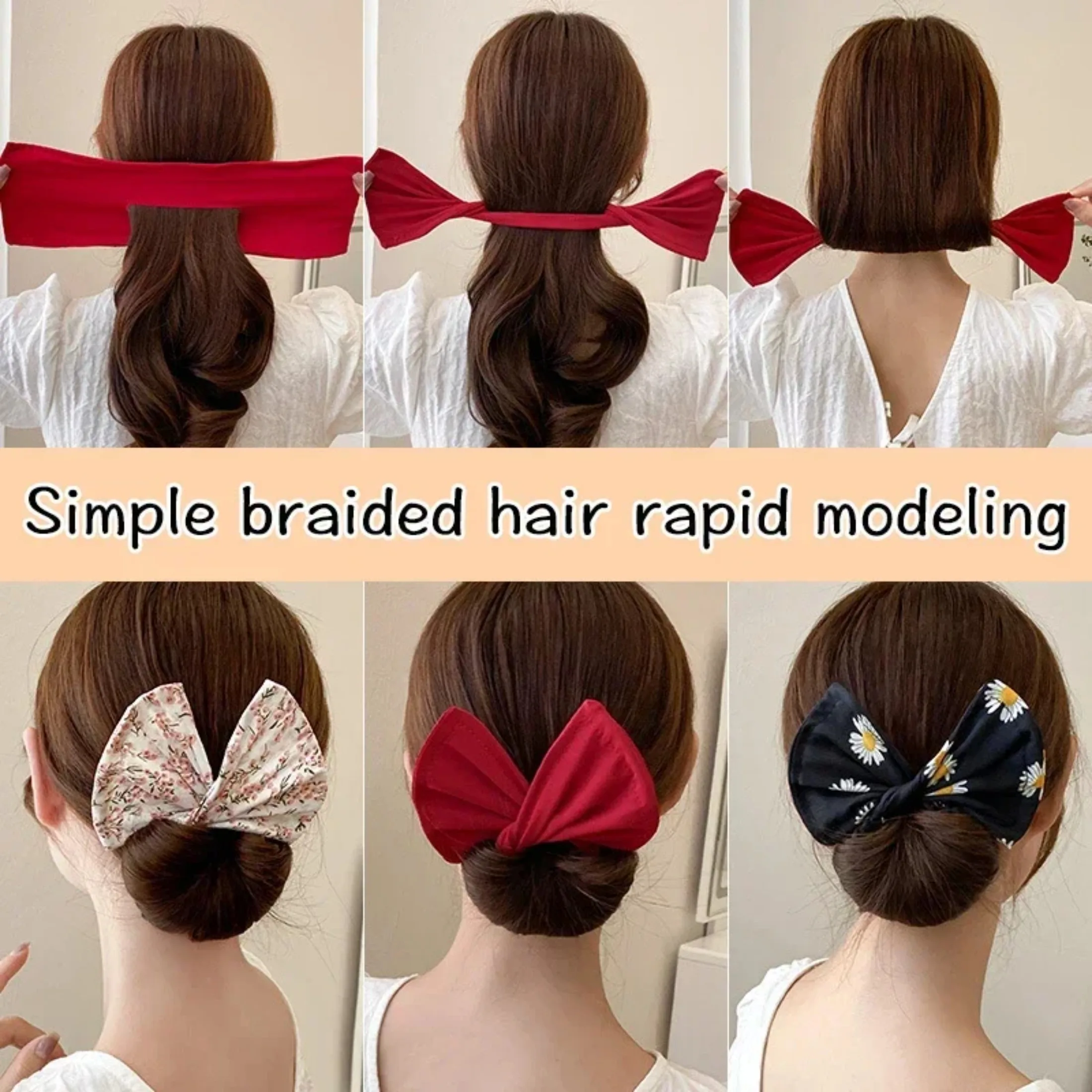 Best of Women's Bow-shaped Hairpin Device Sweet And Lovely Hairpin Fast Hair Bun Hair Styling Tools Braid Hair Accessories Reviews & Tips