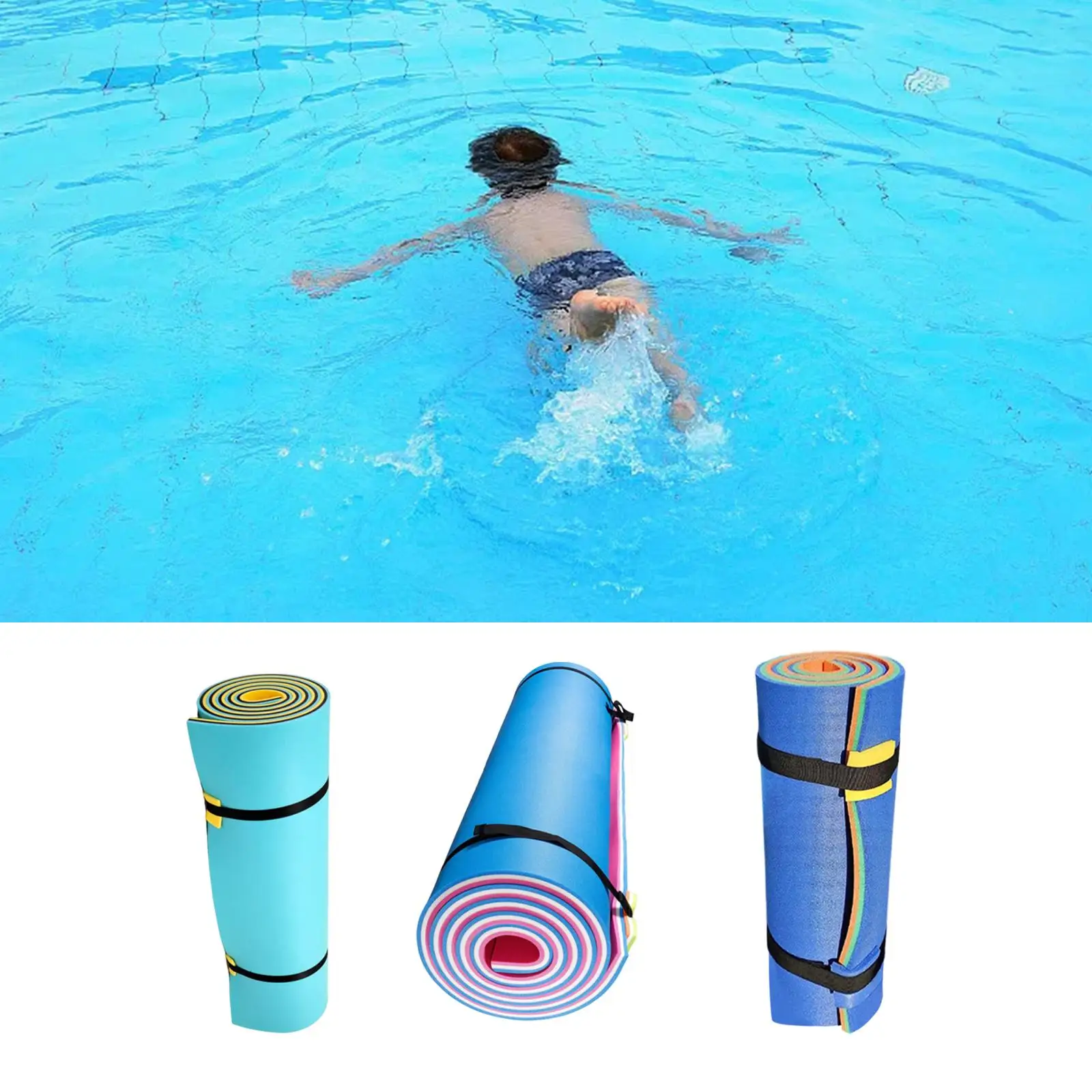 Water Float Mat Summer Water Recreation Durable Play Unsinkable Floats Mattress for Boating Beach Party Swimming Pool Adults