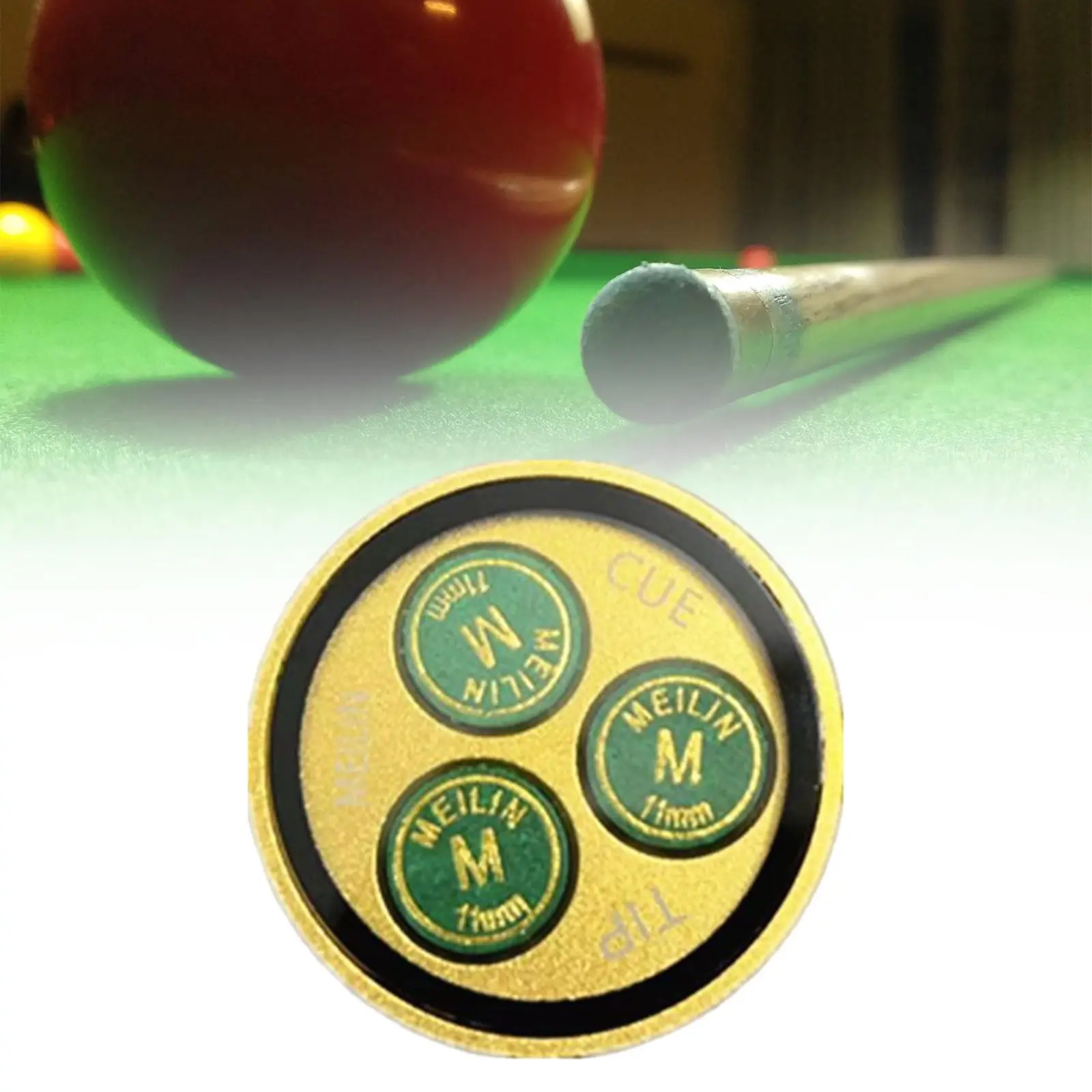 Pool Cue Tips Repairing Billiards Lovers Gift Wear Resistant Play Lightweight Indoor Game Practicing Spare Pars Snooker Cue Tips