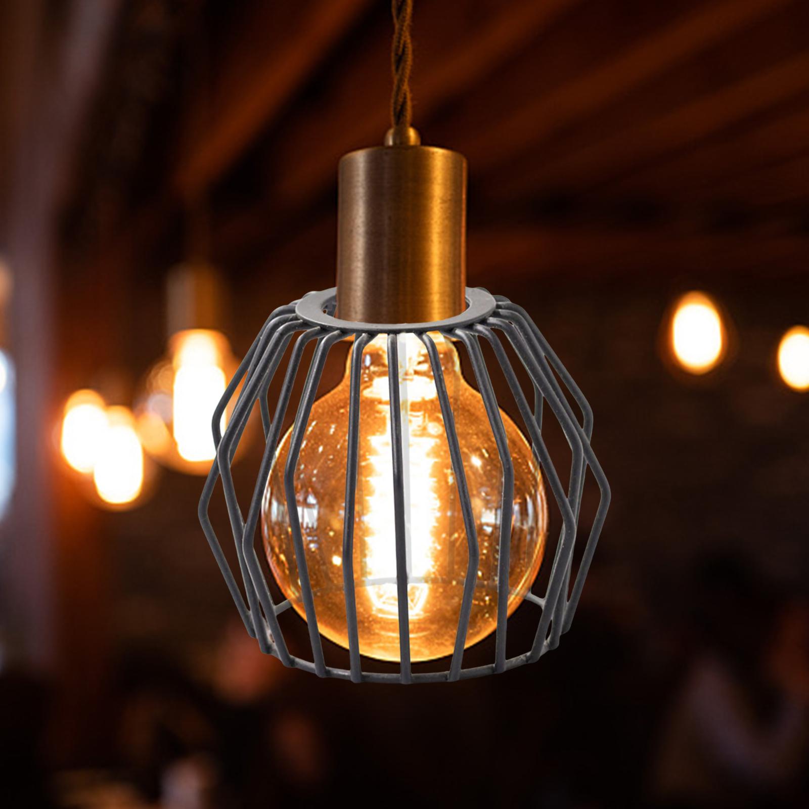 Description Picture 6 of itemHollow Lampshade Iron Cover Equipment Decorative Wire Fixture DIY for Hanging Pendant Light Ceiling Light Chandelier Wall Lamp