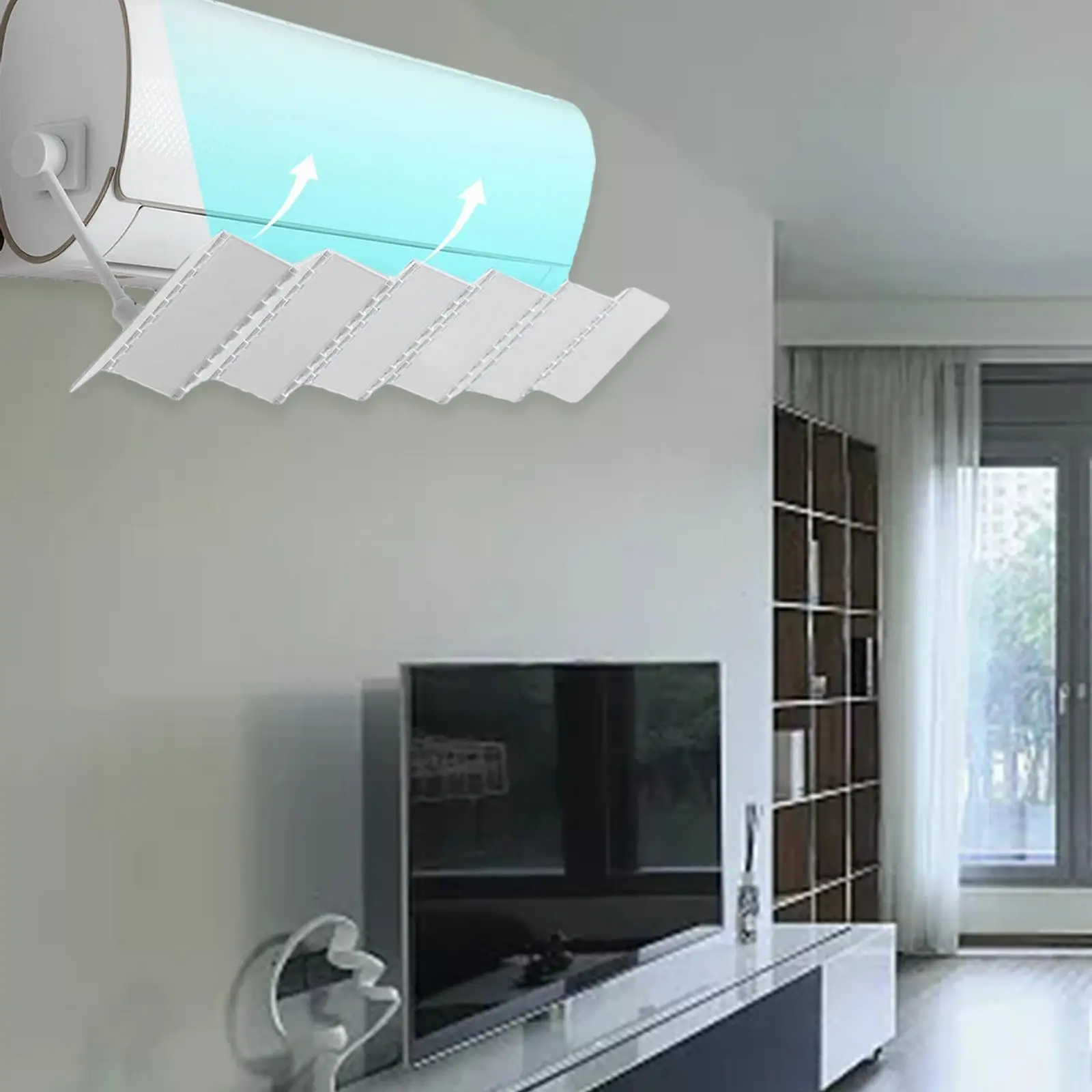 Air Conditioner Deflector Confinement Air Cooled Baffle for Living Room Home