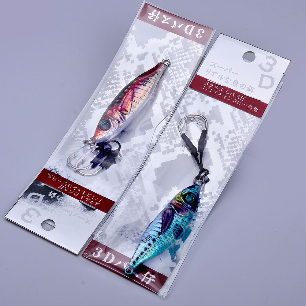 GROßE Metall Jig Angeln Köder Gewichte 30g-80g Trolling Harten Köder Bass Angeln Köder Tackle Nachtleuchtende jigging Salzwasser Köder – Detail 13