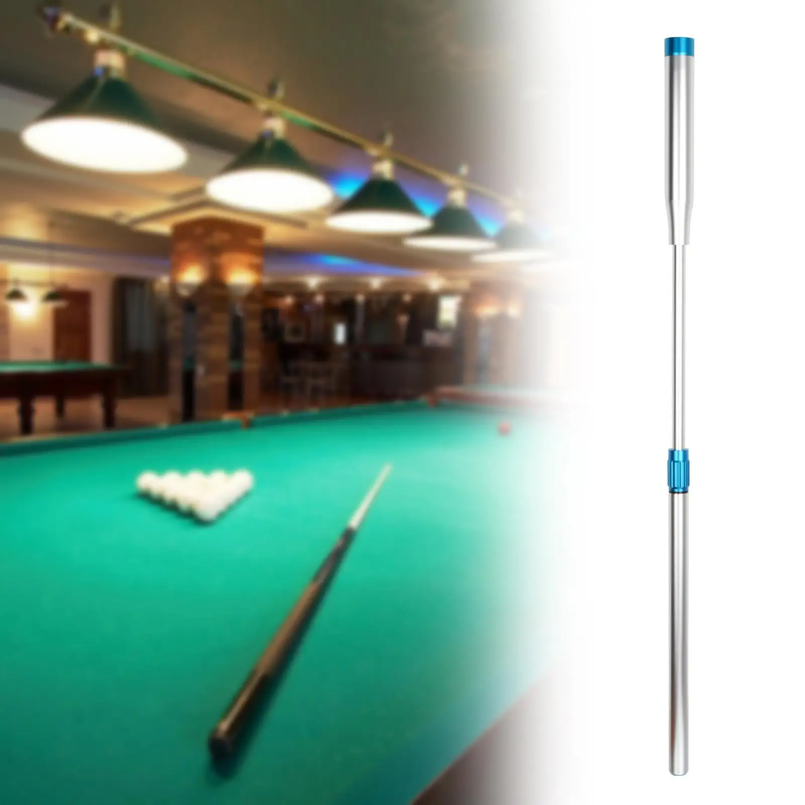 Snooker Pool Cue Extender High Strength Telescopic Aluminum Alloy Billiard Cue