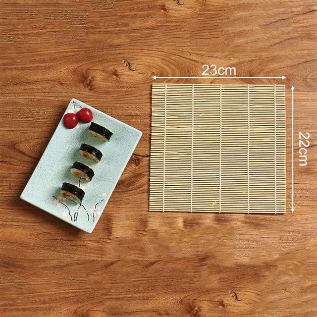 EcoQuality Natural Bamboo Sushi Rolling Mat - Sushi Rolling Pad, Sushi –  EcoQuality Store