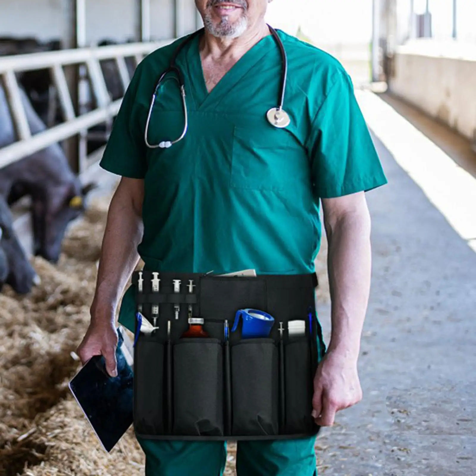 Nurse Storage Bag Practical Adjustable Belt Lightweight with Multiple Pockets Nurse Fanny Pack for Caregivers Nurse Vet