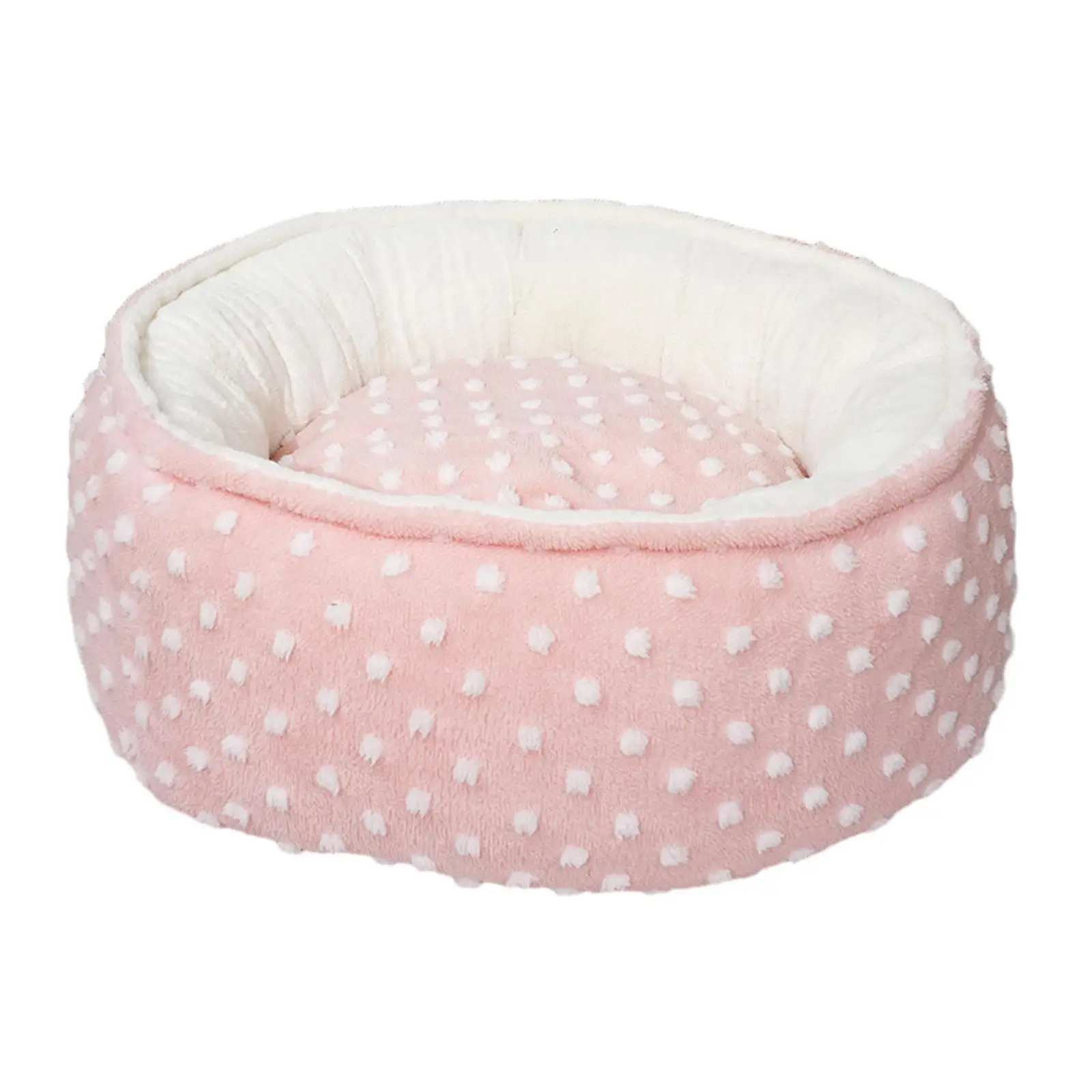Cat Bed Autumn Winter Sleeping Indoor Cats Snooze Washable Soft Plush Round Pet Bed Dog Beds Cat Nest for Puppy Cats Kitten Dog