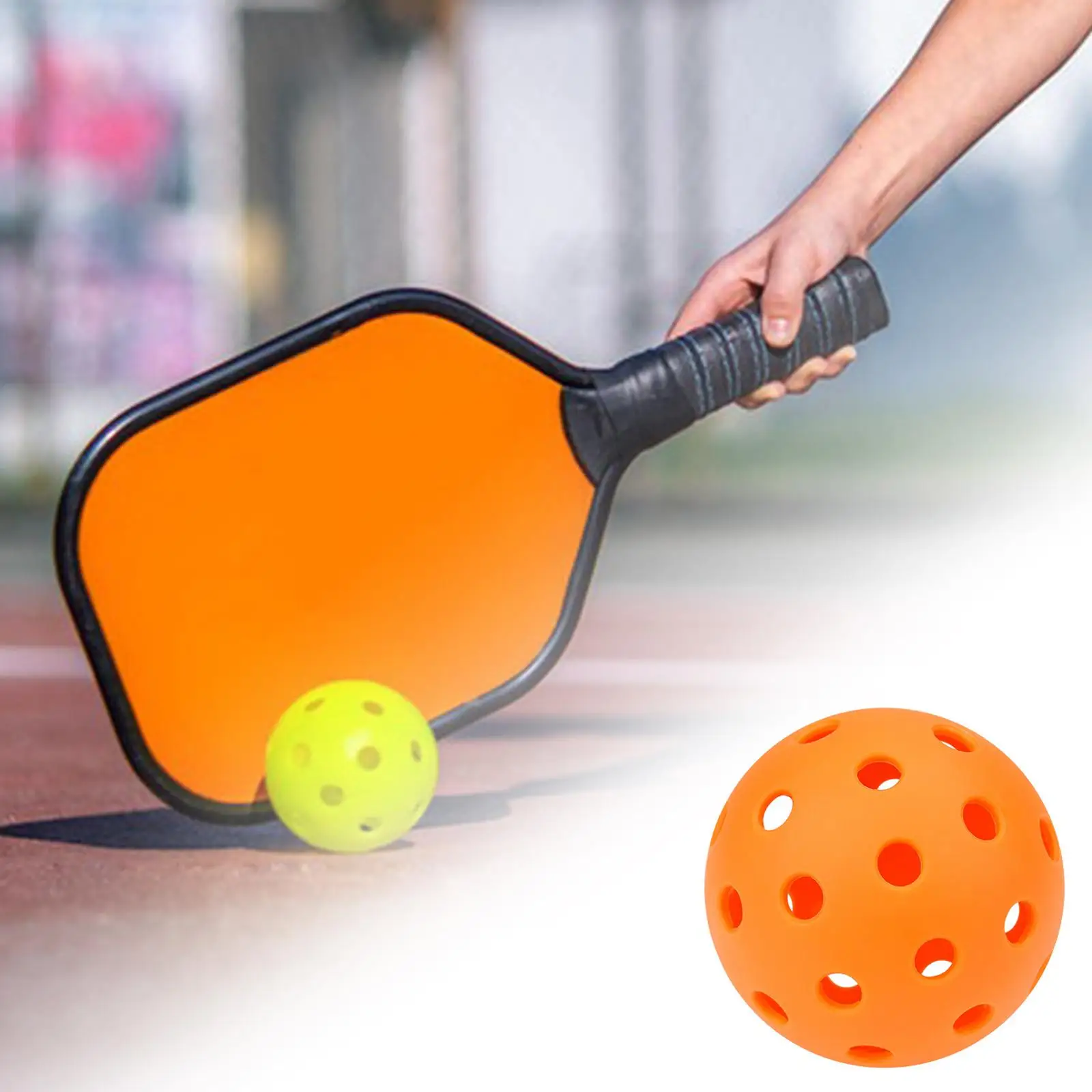Luminous Pickleball Ball, Durable Outdoor Court Training, Approved Tournament