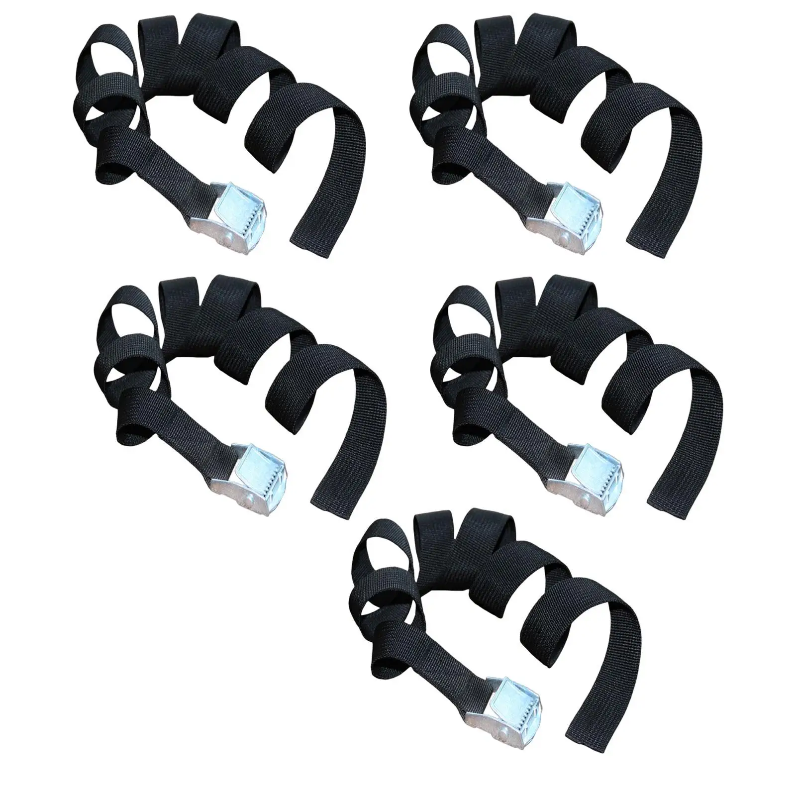 5x Tie Down Strap with Buckle Lashing Straps Heavy Duty Tensioner Luggage Fixing Straps for Roof Rack Travel Fixing