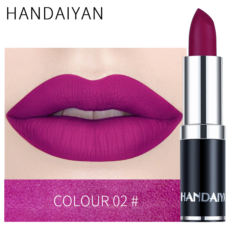 Best of Handaiyan Sexy Nude Red Brown Purple Lipgloss Matte Lip Gloss Velvety Lipstick Matte Waterproof Makeup Long Lasting Cosmetic Reviews & Tips