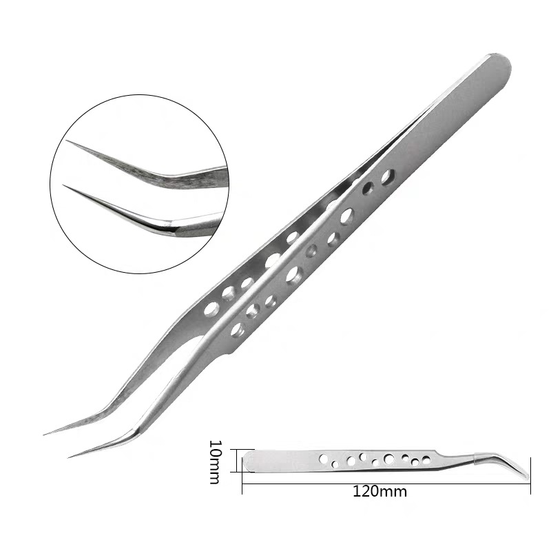 Description Picture 3 of itemElectronics Industrial Tweezers Anti-static Curved Straight Tip Precision Stainless Forceps Phone Repair Hand Tools Sets