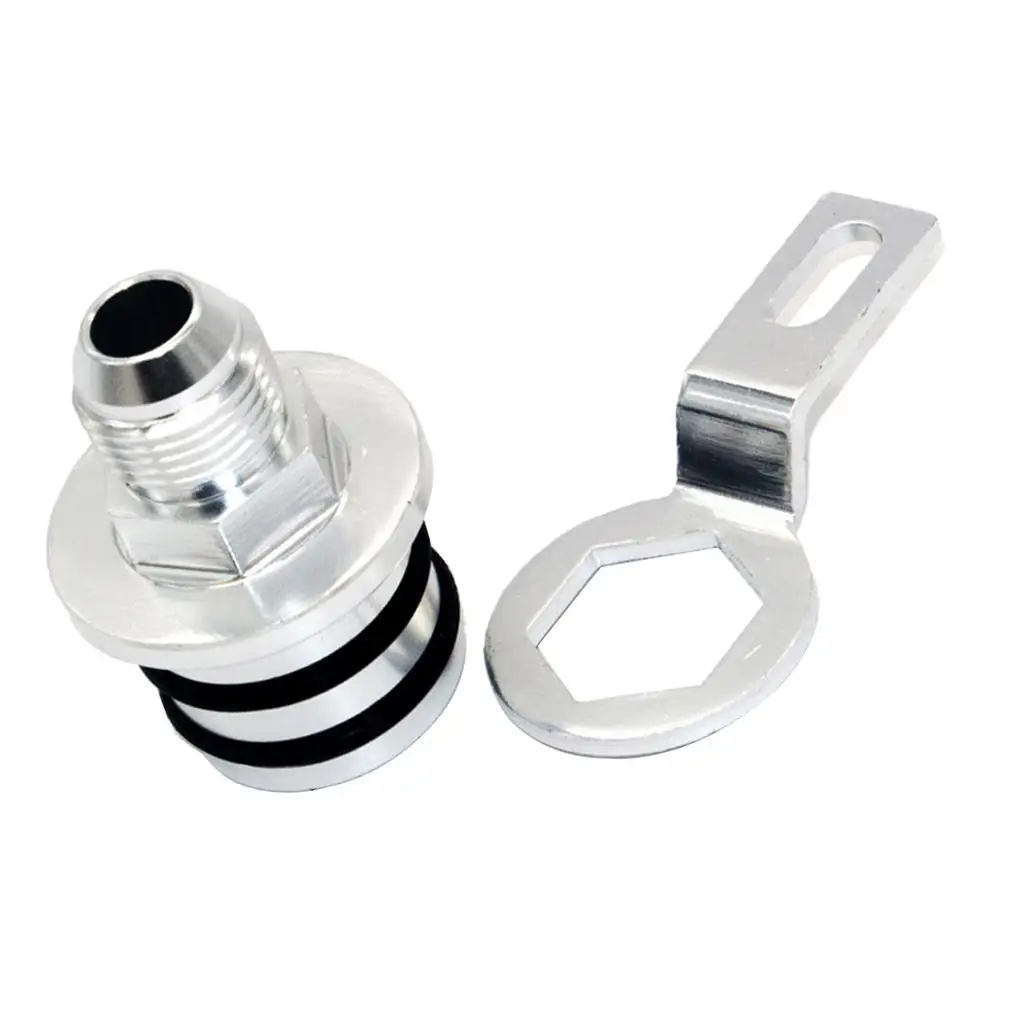  Block Plug Adapter Fitting Fit for Integra B16/Engines only (Sliver)