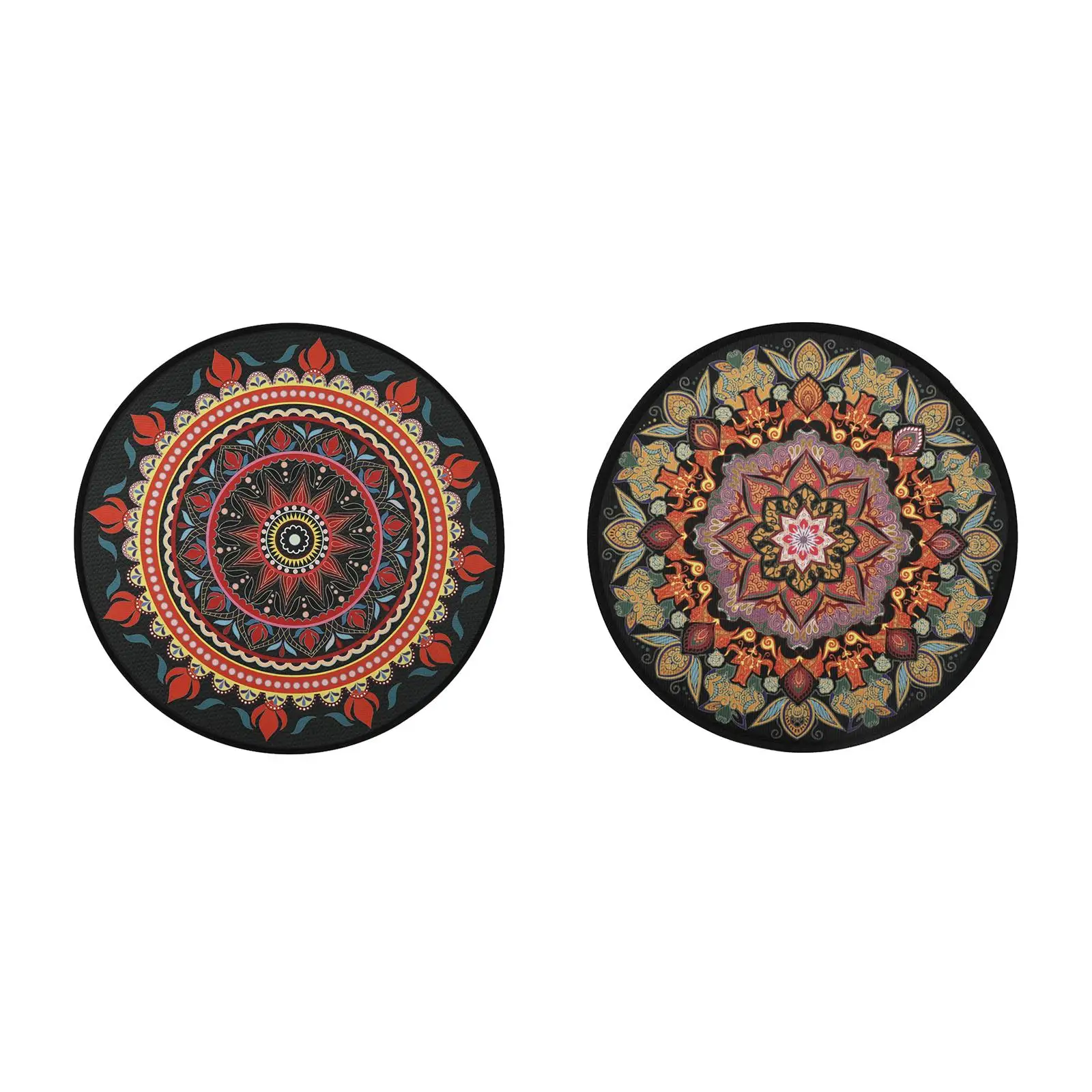 Mandala Pattern Round Yoga Floor Mat Meditation Mat Decorative Non Slip