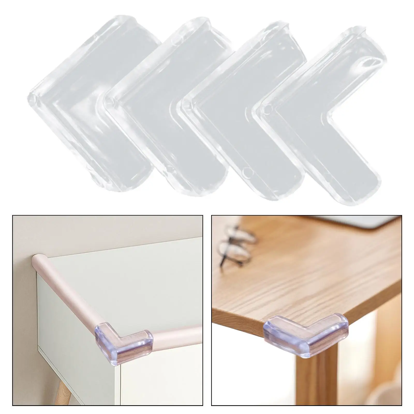 4 Pieces Desk Edge Cushion Anti Collision Furniture Corner Furniture corner guards for Cupboard