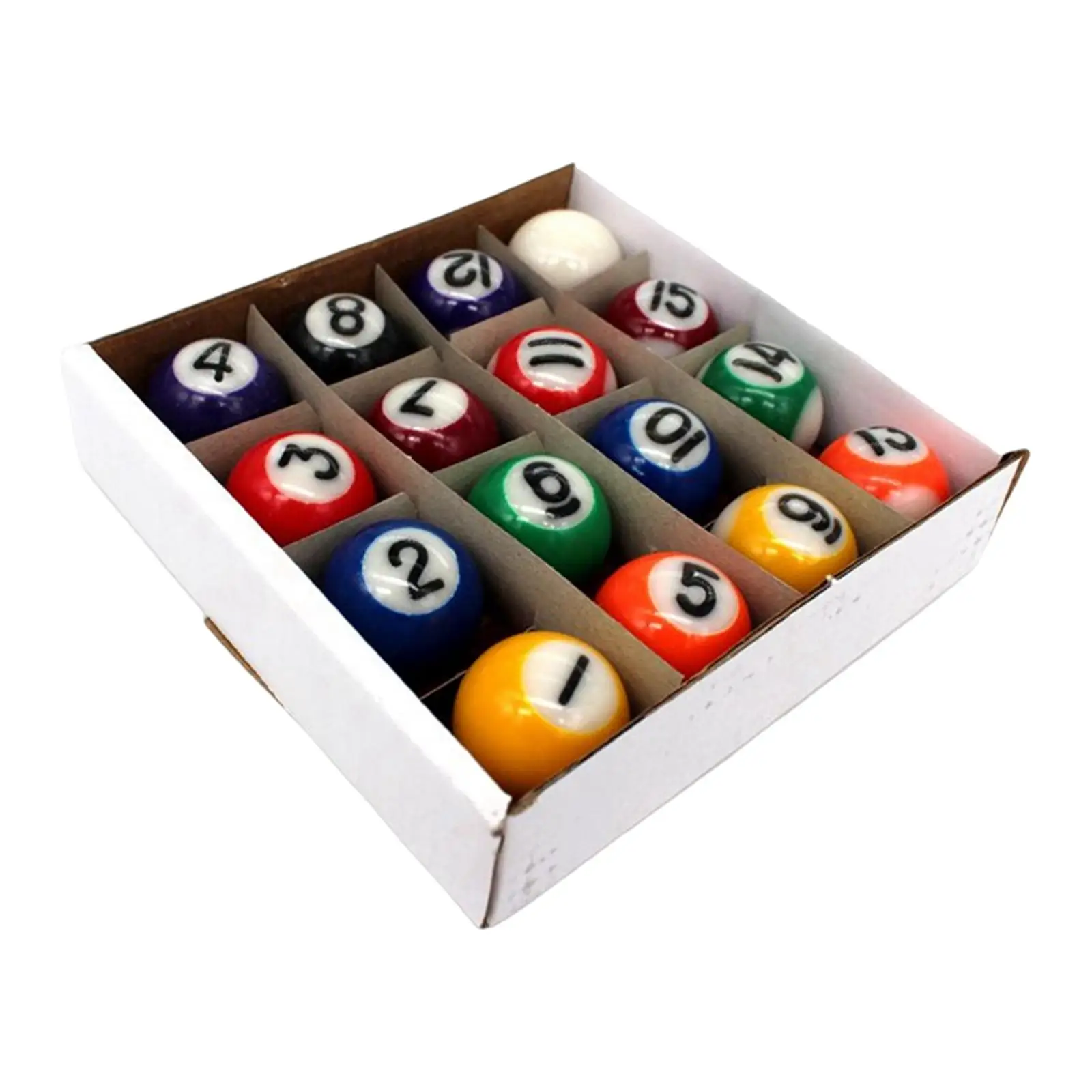 16x Mini Billiard Balls Resin Pool Table Balls Training Toys 25mm Eco Friendly Small Pool Cue Balls for Game Rooms Accessories