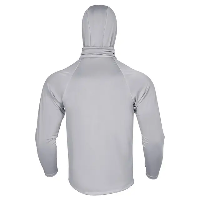 Sun Protection T-Shirts Mens Long Sleeve Hoodie Casual UV-Proof T