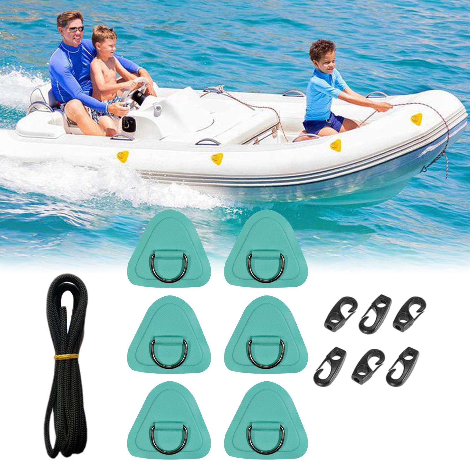 PVC , with 6 Hooks, D  Pad, for Surfboard Raft Thigh Straps Kayak