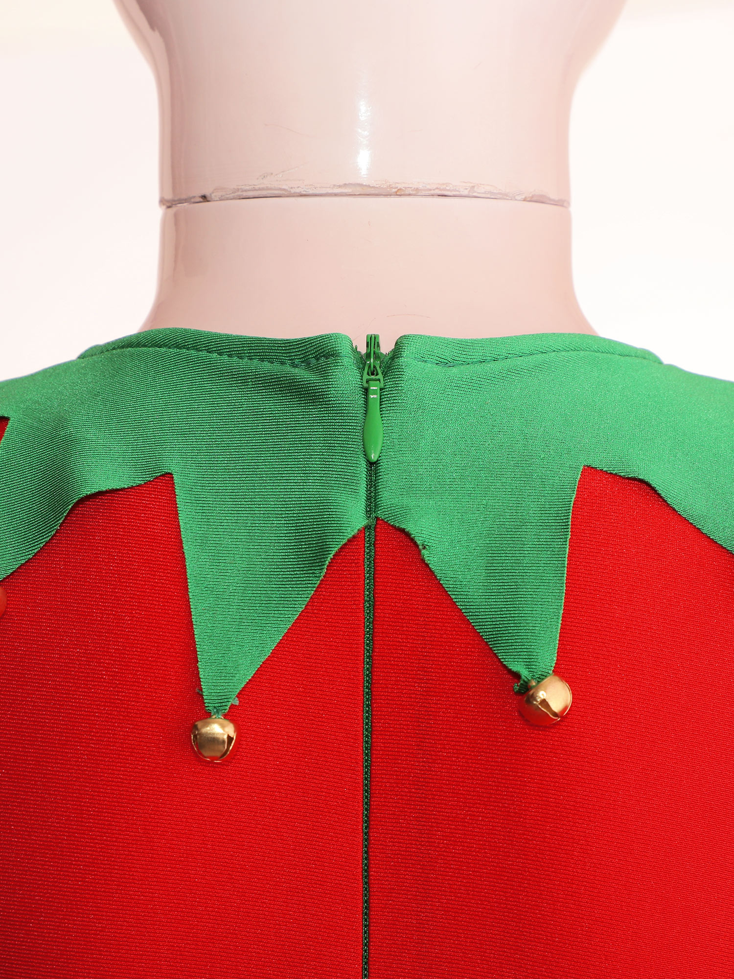 Kinder Mädchen Weihnachten Elf Santa Kostüm Langarm Streifen Gymnastik Trikot Ballett Tanz Overall Weihnachten Neujahr Party Tanz kleidung – Detail 14