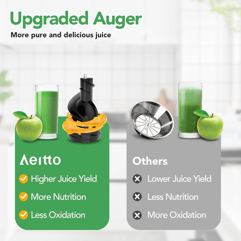 Title 12, Aeitto Cold Press Juicer, Whole Vertical Juicer...