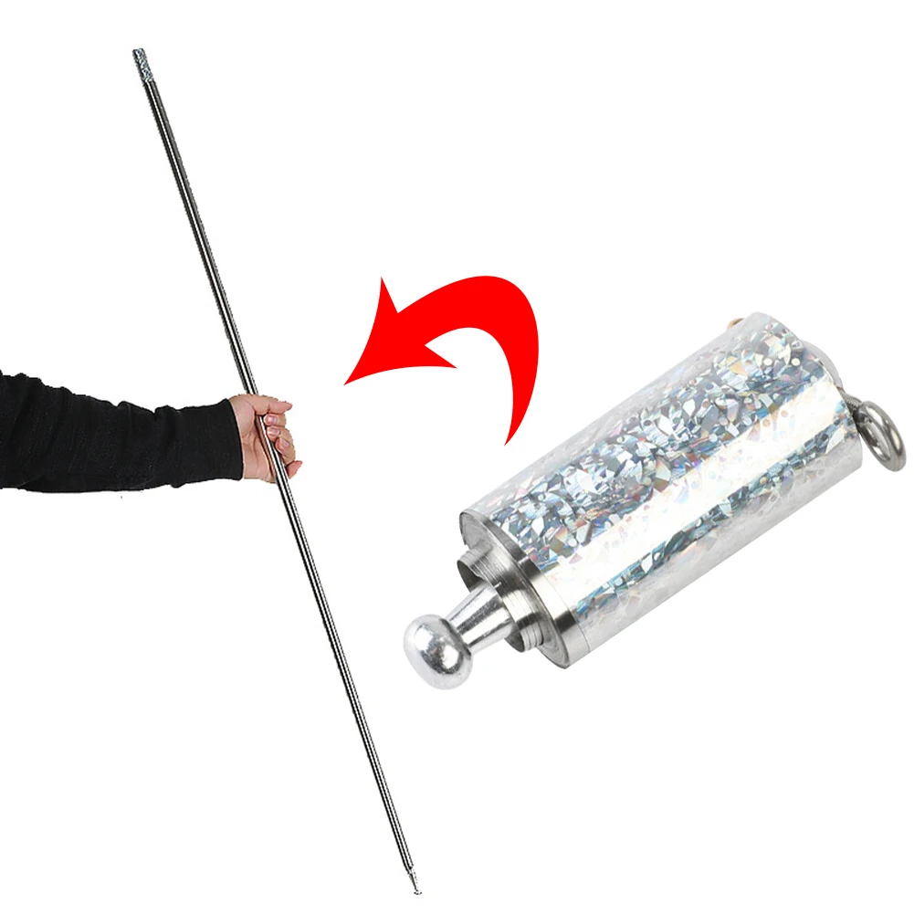 110CM Magic Wand Stainless Steel Stage Professional Trick Prop Appearing Cane 