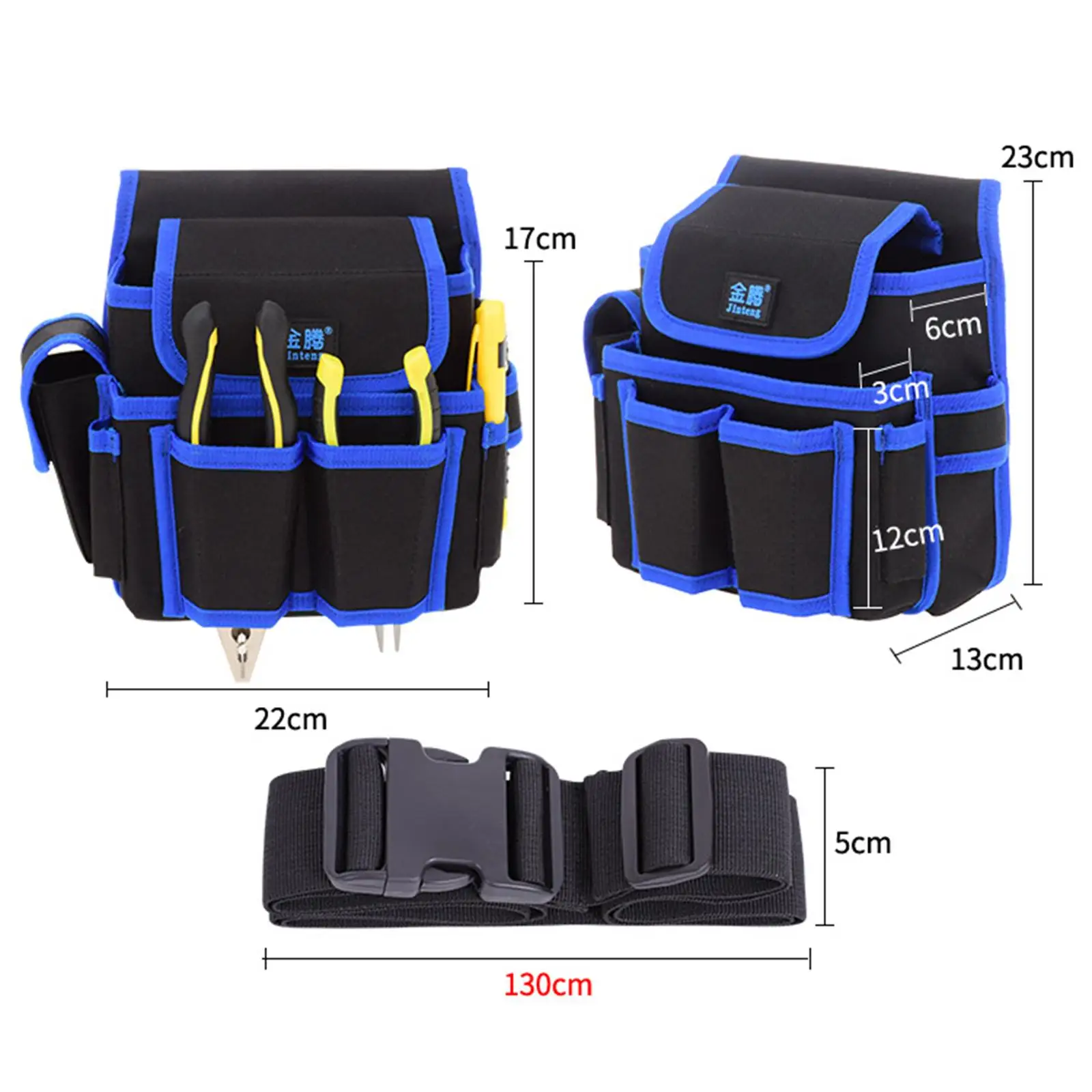 Waist Belt Tool Storage Pouch Organizer Waterproof Multi Purpose for Gardeners Lightweight