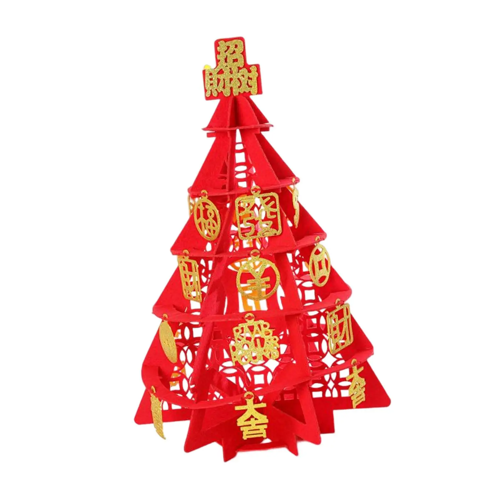 Chinese Lucky Tree Ornament Tabletop Decor Lunar for Office Bedroom Birthday Gifts