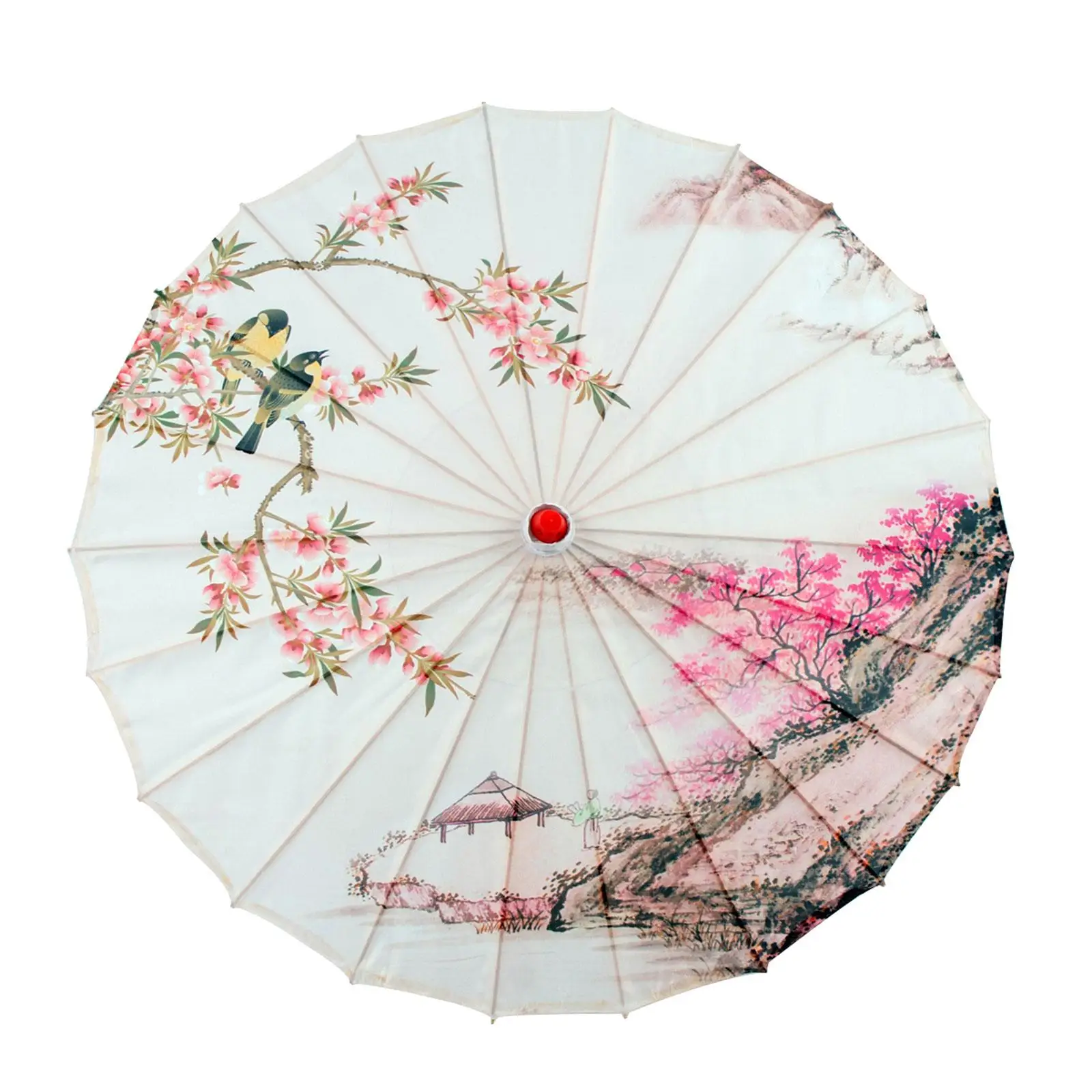 Chinese Oiled Paper Umbrella Rainproof Sunshade Ancient Dance Umbrella for Costumes Cosplay Photography Events Music Festivals