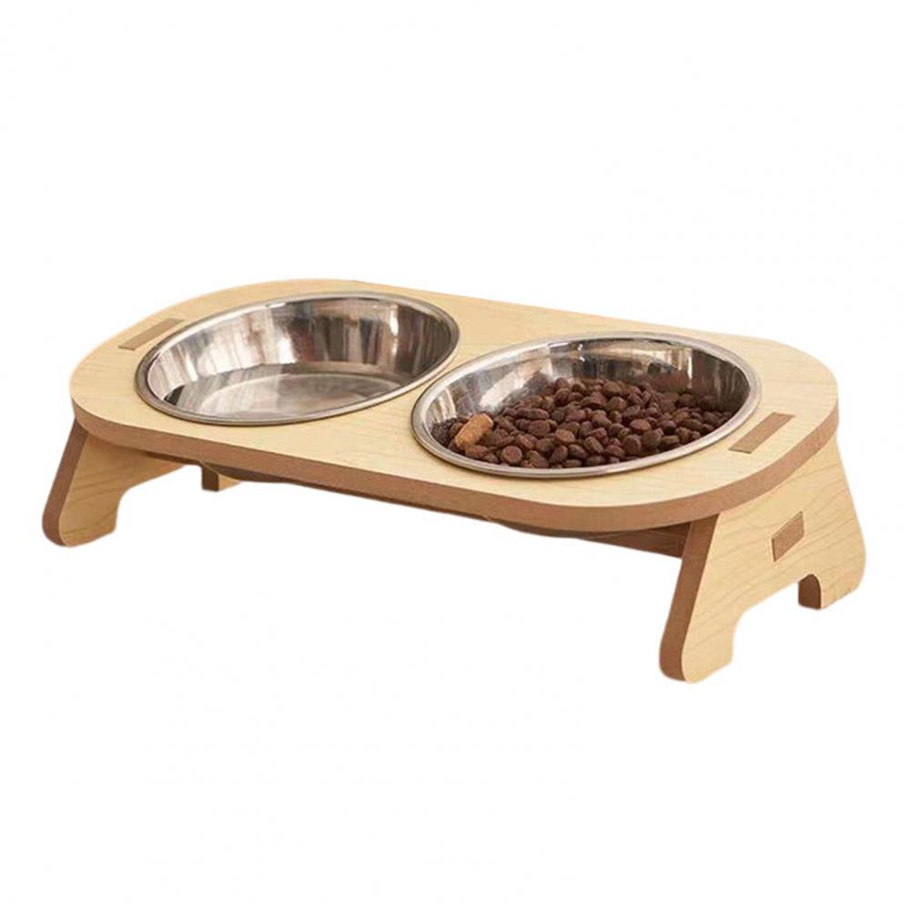 Title 2, Pet Feeder Single/Double Bowl with Anti-Knockov...