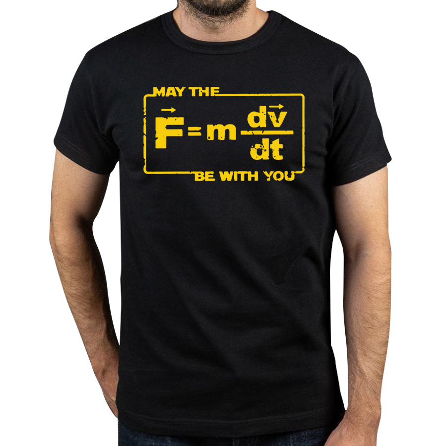 Neuheit Kann Die Kraft Stern Gleichung Lustige Raum Physik Humor Wars T Shirt Baumwolle Streetwear Kurzarm Geburtstag Geschenke T-shirt – Detail 2