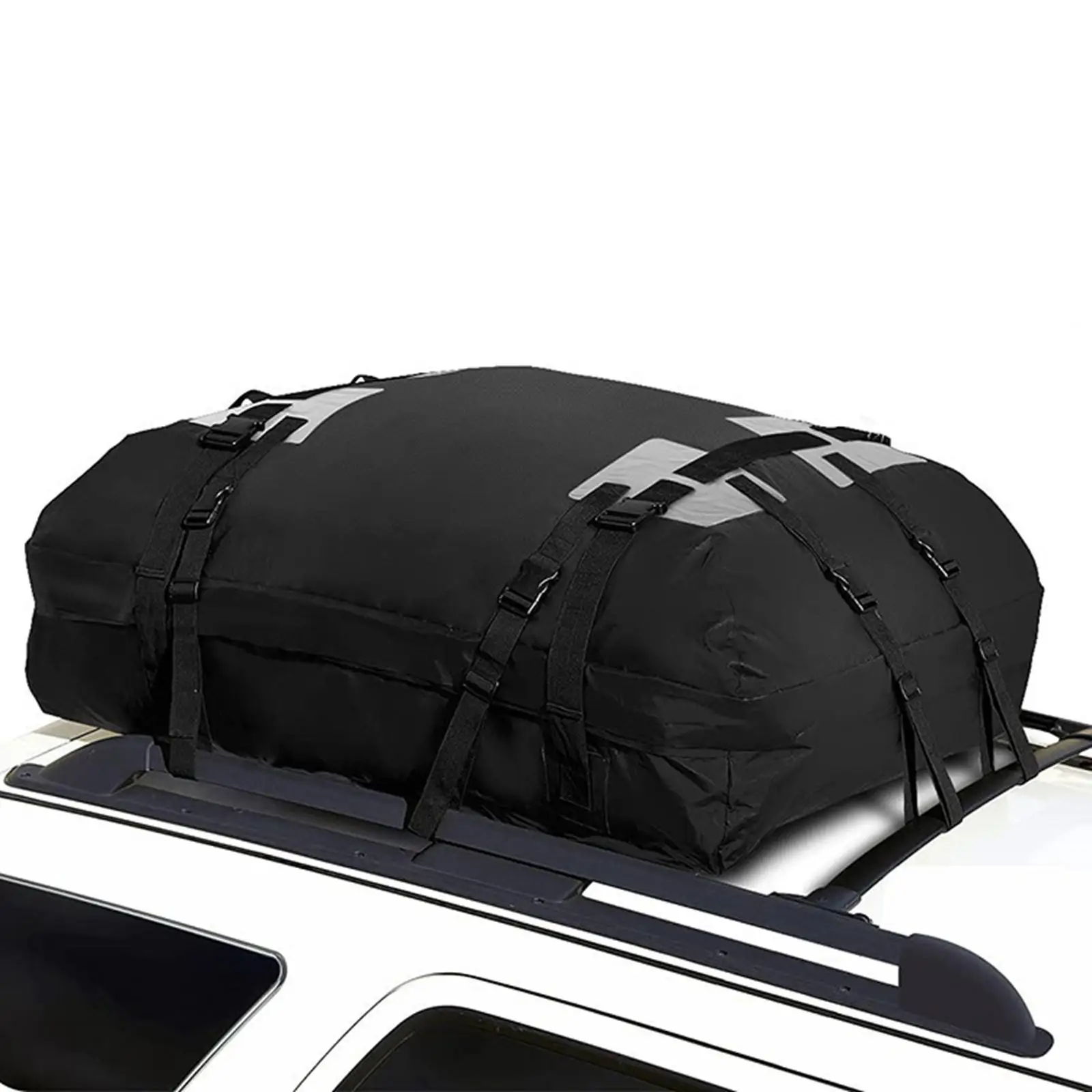 15 Cubic Feet Car Rooftop Bag Auto Roof Luggage Bag Waterproof Carrier Bag Waterproof Rooftop Cargo Carrier Bag for SUV Cars