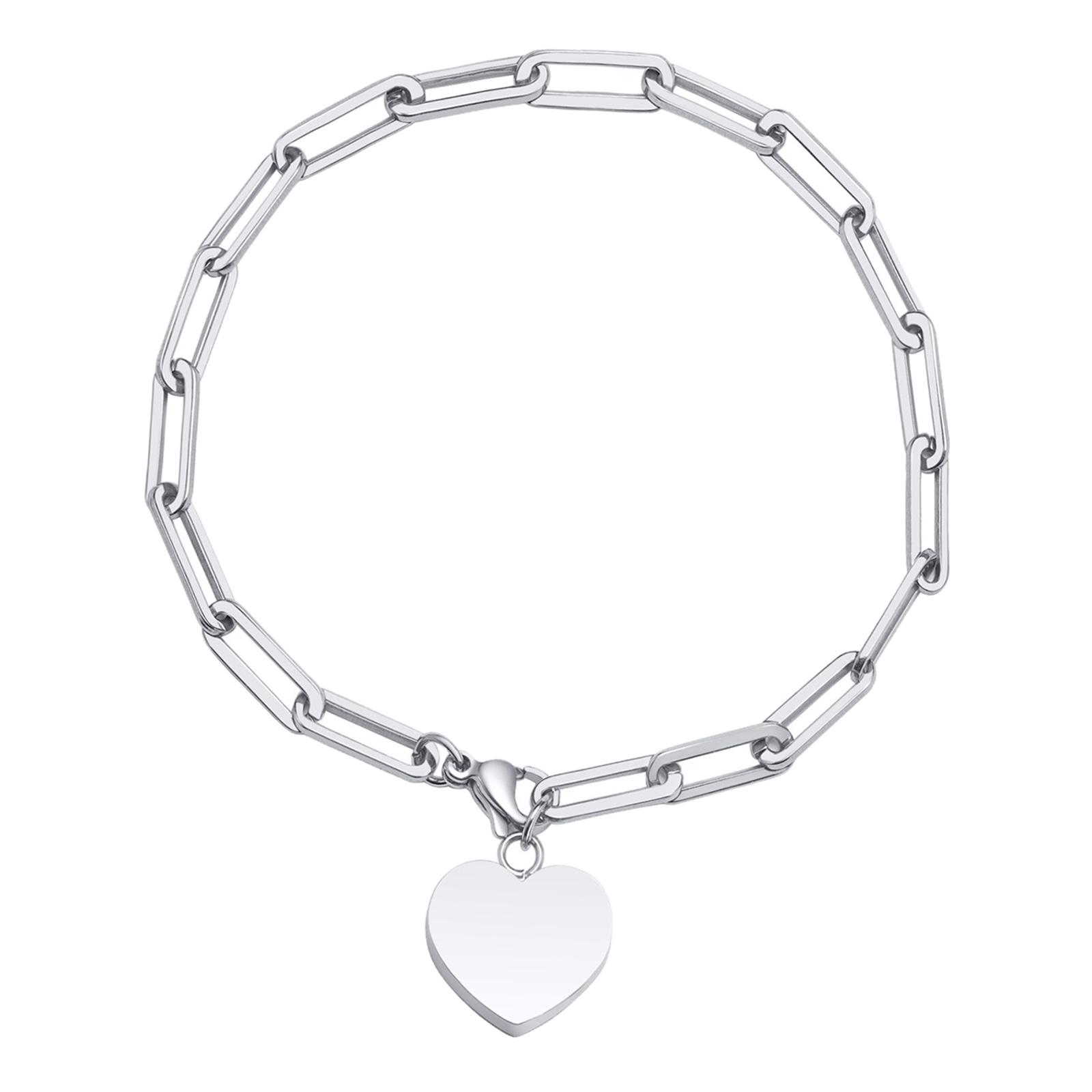 Heart Cremation Bracelet Adjustable Simple Keepsake for Husband Women Gilrs