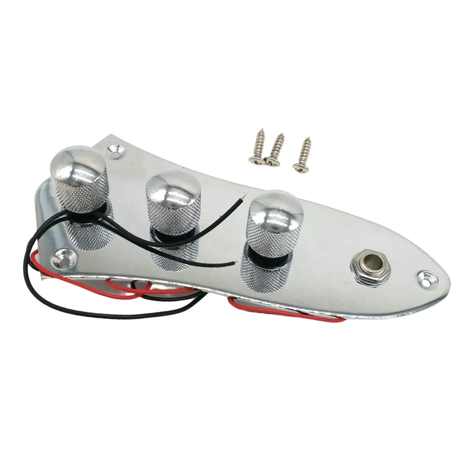 Bass Control Plate Wired Switch Control Plate Assembly Guitar Control Plate for Electric Bass Instrument Accessories Parts