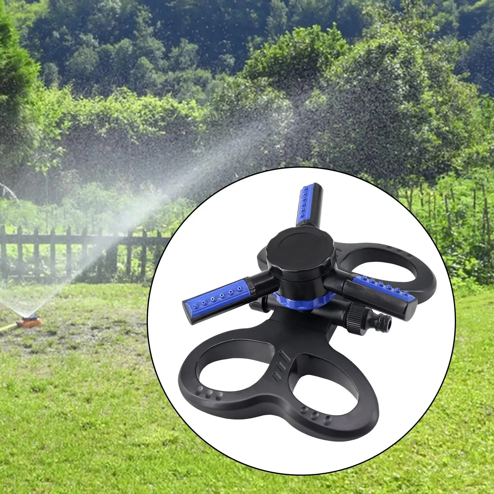 Garden Water Sprinklers Rotating Adjustable Sprayer Heavy Duty Sprayer Nozzle Hose Nozzle for Gardening Garden Cleaning Patio