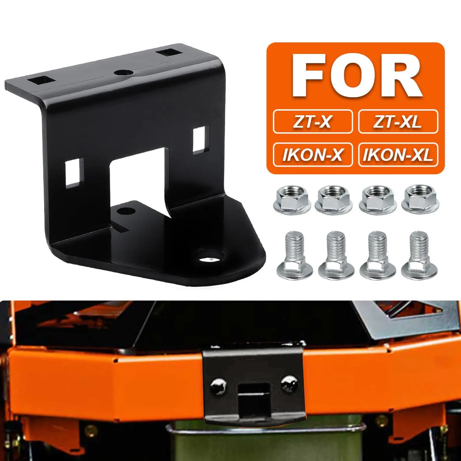 71514900 Trailer Hitch with Fittings for Ariens Gravely Zt-X Zt  XL Spare Parts Easy Installation Durable