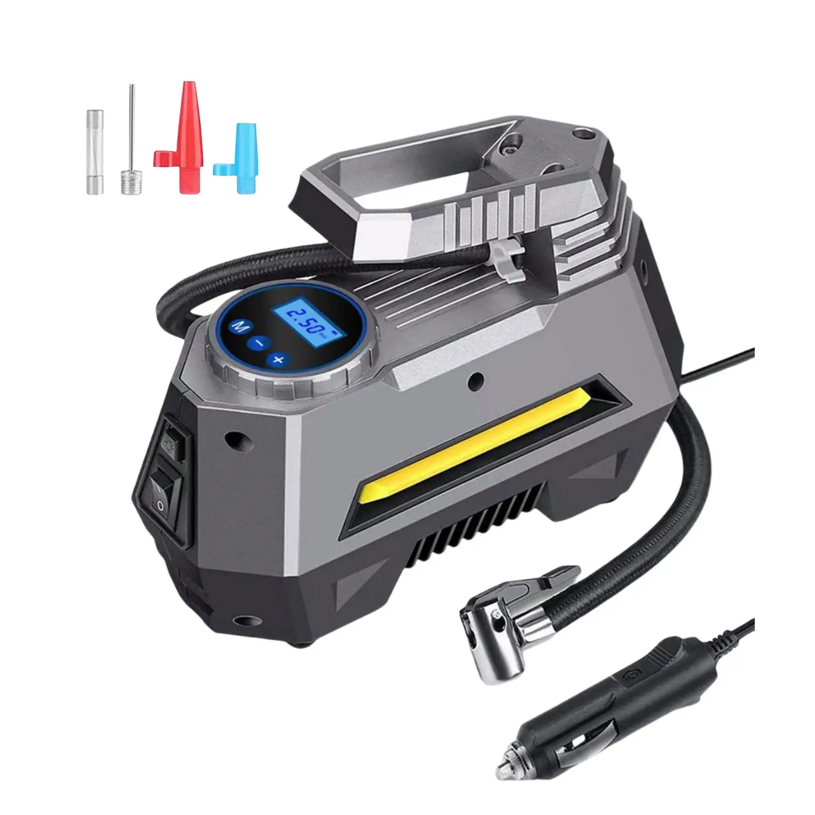 150PSI Air Compressor Tire Inflator with LED Light Vehicle Mounted Inflation Pump Auto Tire Pump for Car Tires Other Inflatables