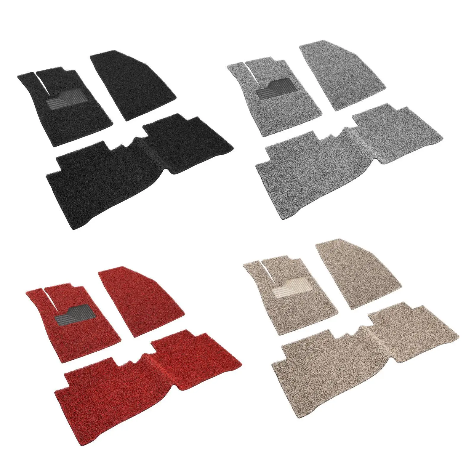 3Pcs Automotive Floor Mats Exquisite Comfortable High Toughness Strong Resilience PVC for Byd Yuan Plus Atto 3 21-23