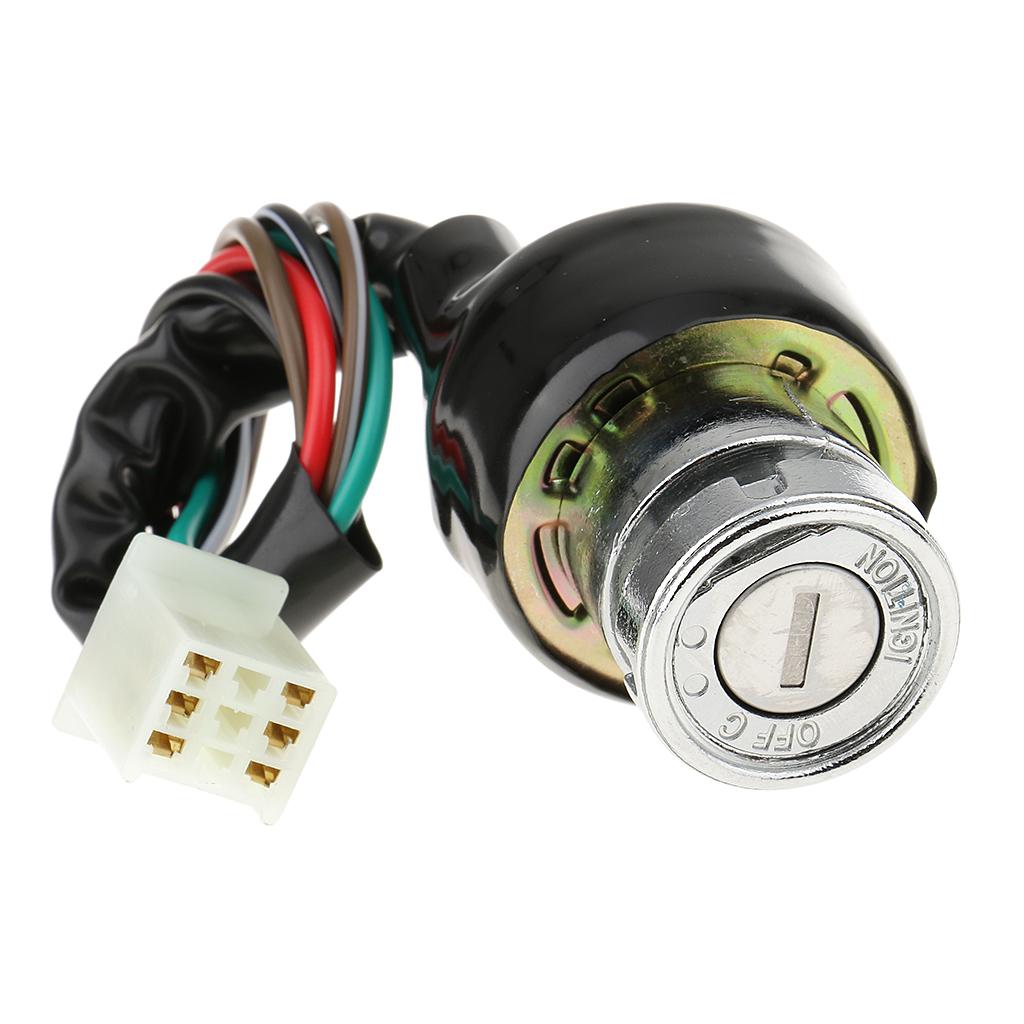 Ignition Switch 6 Wire 3 Position for Motorcycle Scooter Quad Bike Go-Kart universal 6 wire motorcycle ignition switch