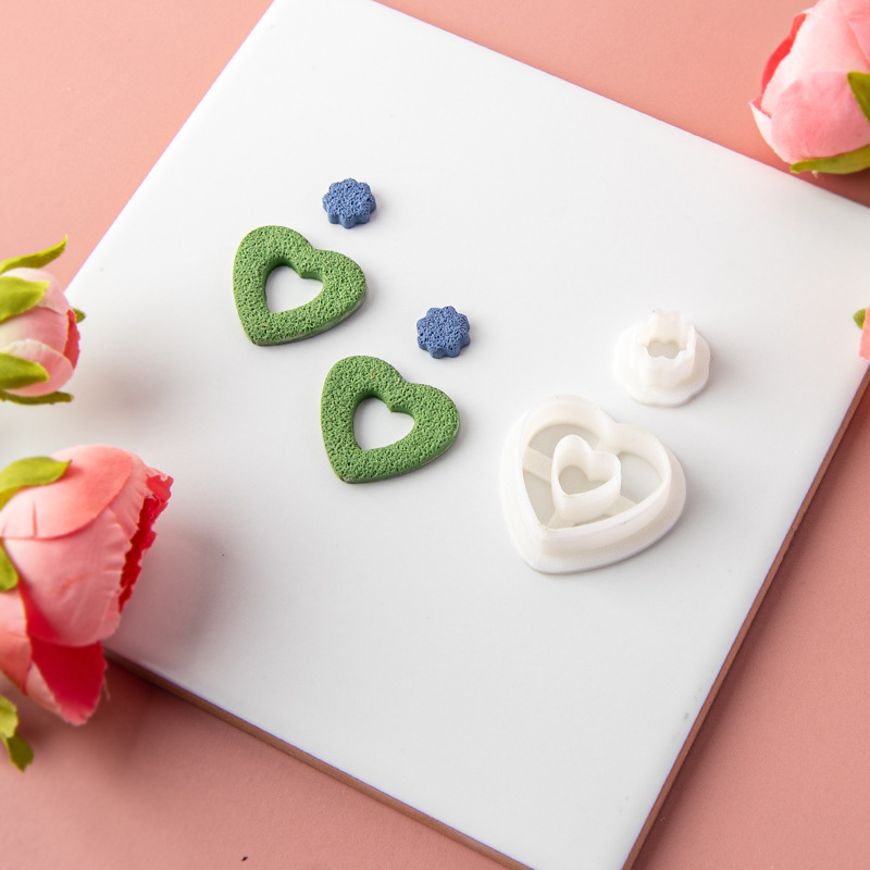 Unregelmäßige geometrische Form weiche Keramik Polymer Clay Cutter Ellipse Hohl ohrringe geschnitten Form Ohrring Schmuck Anhänger Herstellung Werkzeuge – Detail 6