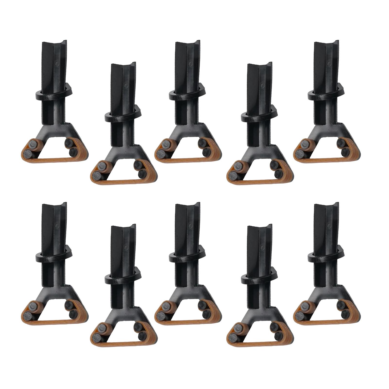 10x Pool Cue Tip Clamp Adults Portable Elastic Replacement Y Shaped Billiard Cue Tip Clamp for Games Player Snooker Indoor Home