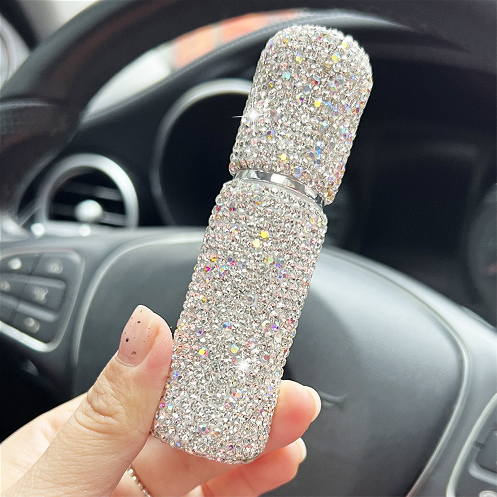 Best of Diamond-Encrusted Perfume Bottle 10ml Spray Bottle Glass Empty Cosmetics Sample Vials Mini Refillable Sprayer Makeup Tools Reviews & Tips