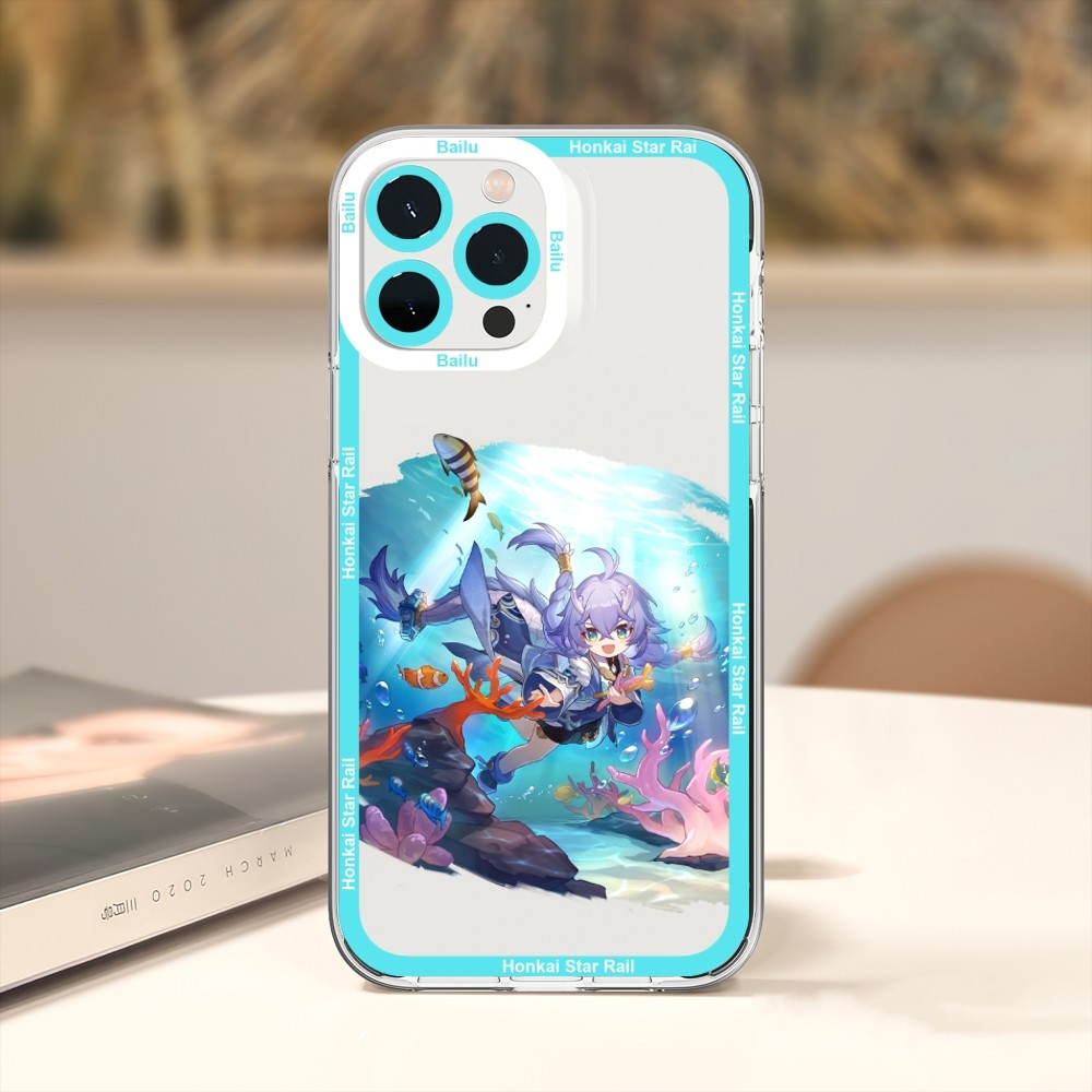 Чехол для телефона Game Honkai Star Rail для iPhone 11 12 Mini 13 14 Pro  Max, прозрачный чехол | AliExpress