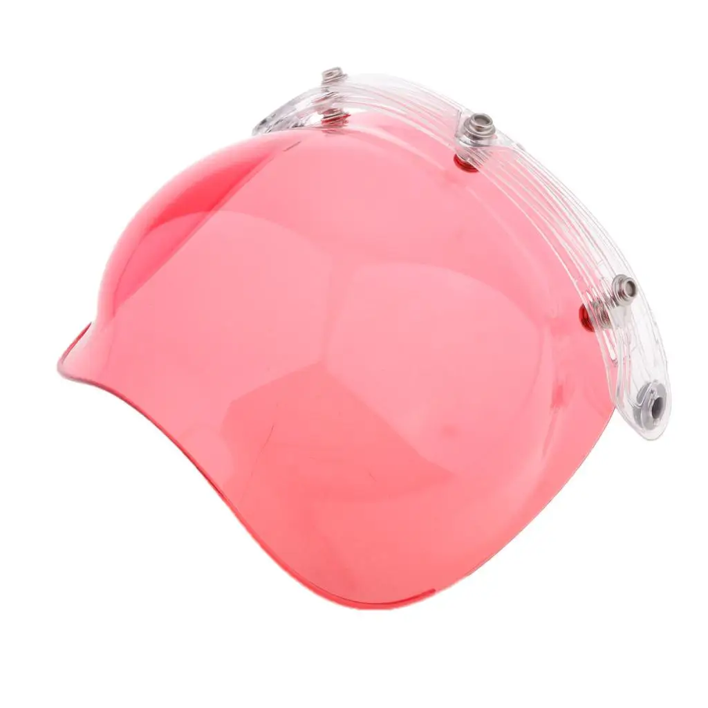 3-Snap Bubble Wind Shield Visor for Bonanza Biltwell Motorcycle Helmets