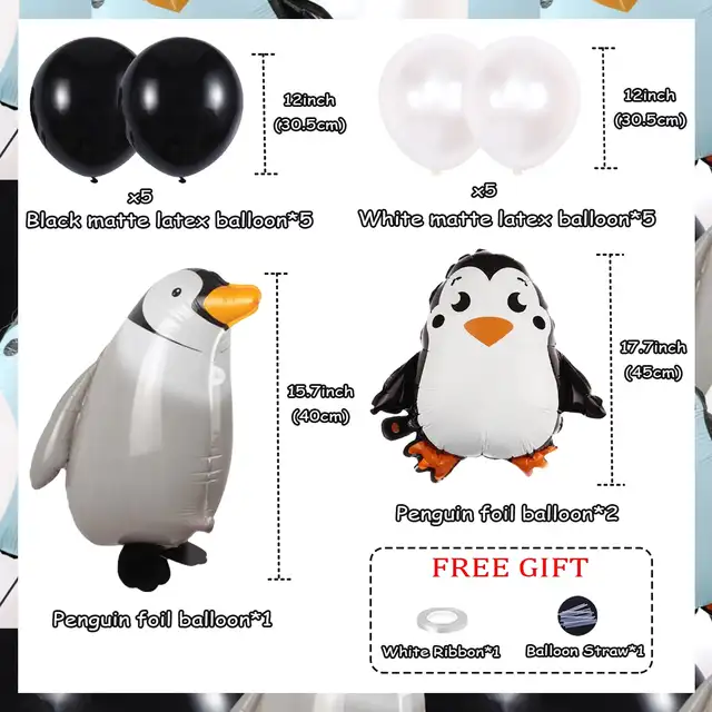 Ballon hélium Pingouin