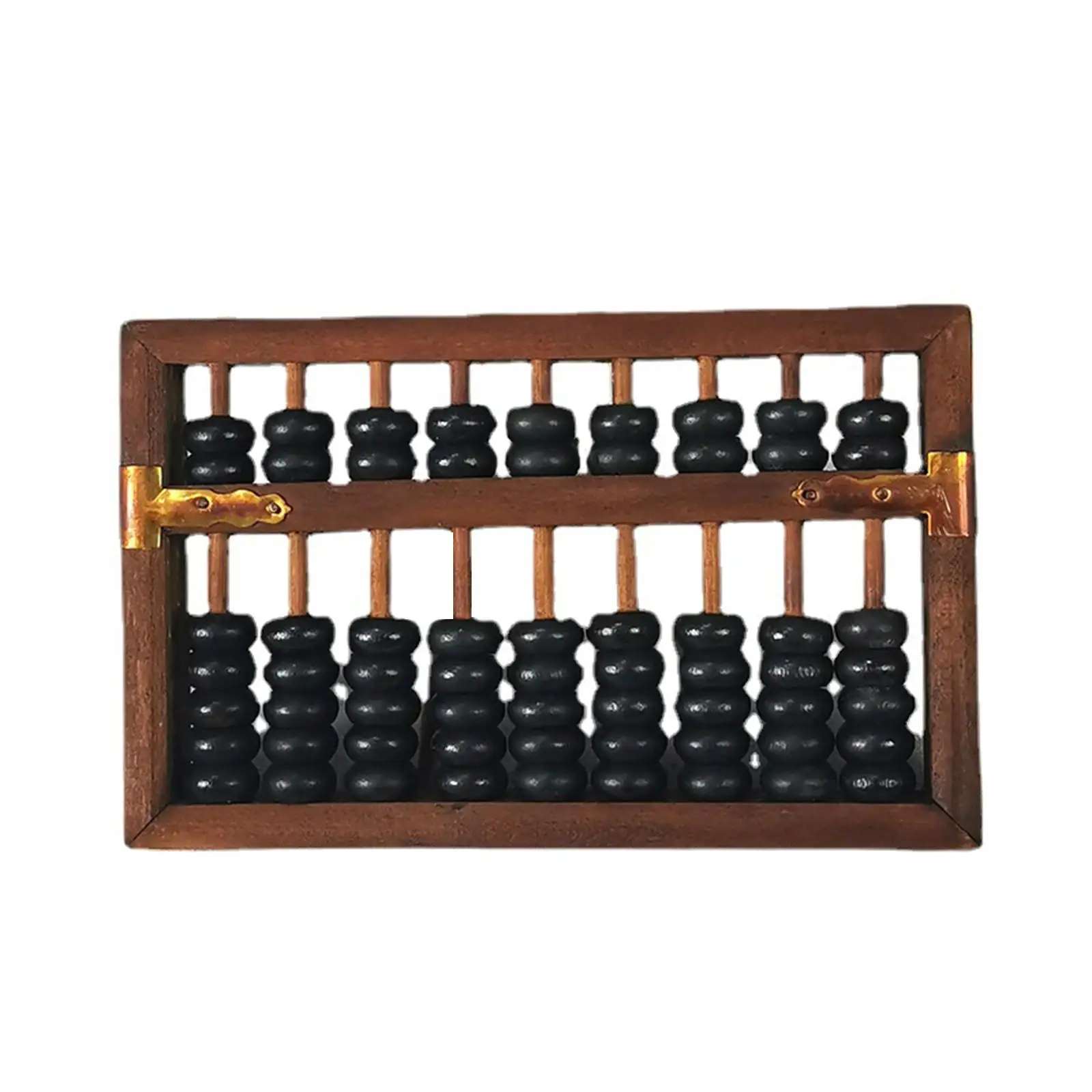 9 digits Rods Abacus with Box Montessori Toy Chinese Wooden Bead Arithmetic Abacus for Adults