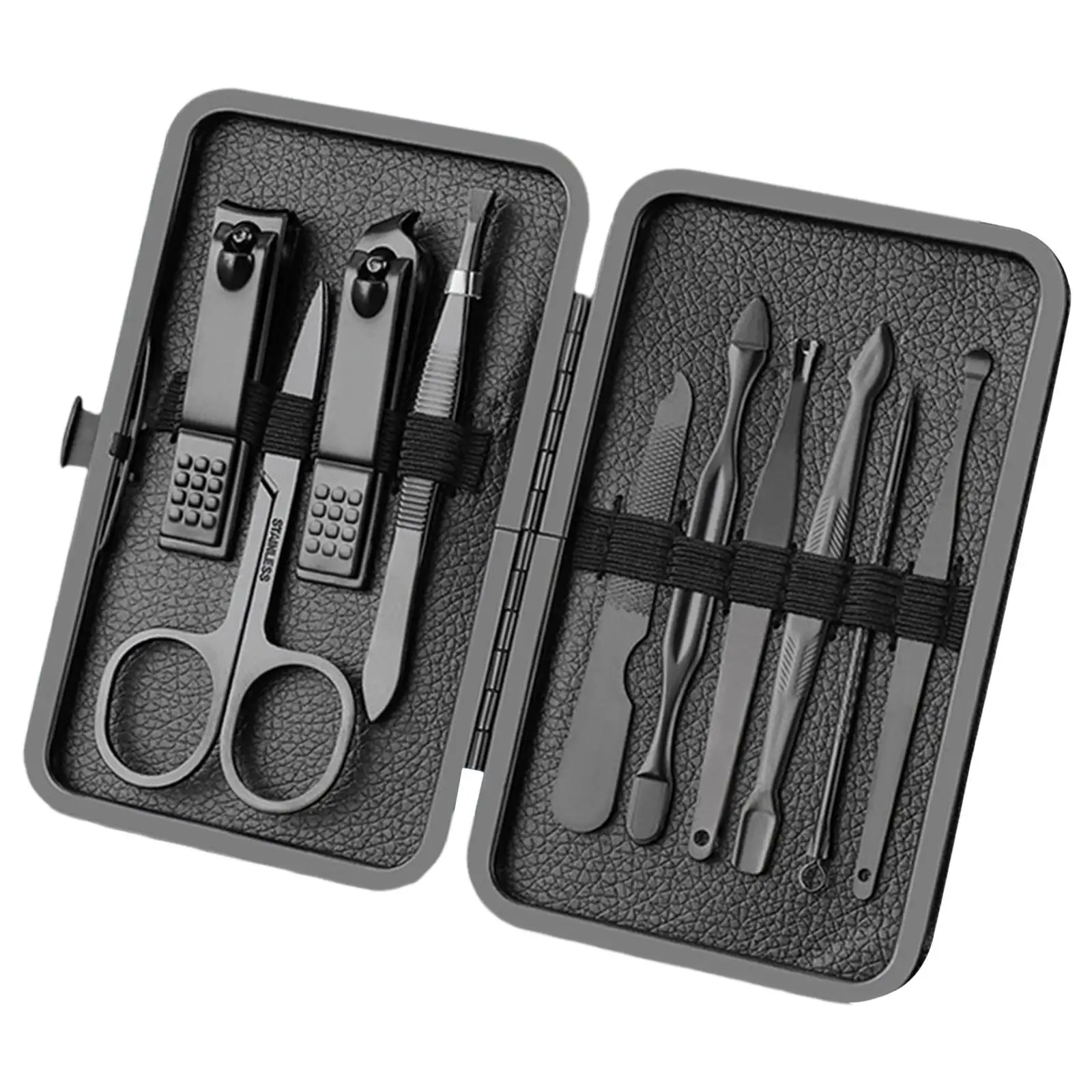 Nail Clipper Set for Men Women,  Case, Stainless Steel Nail , Fingernail Clipper Toenail , Nail File, Sharp Tweezers