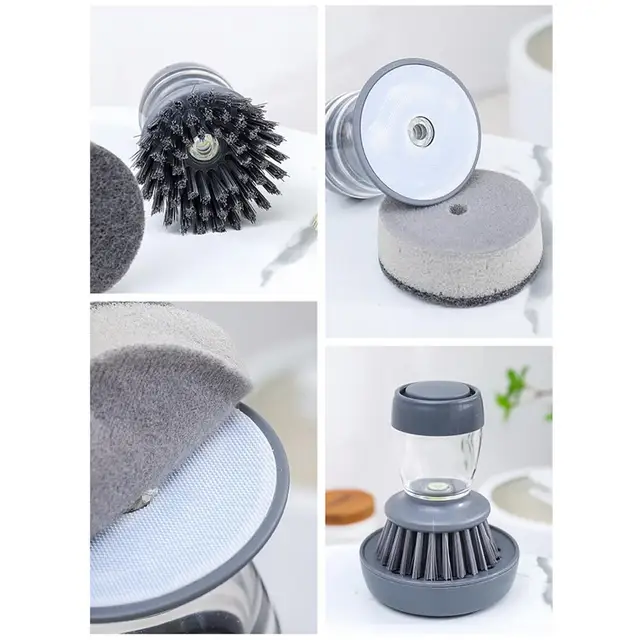 4 PC Scrub Brush Standing Suction Cup Sink Scrubber Dish Kitchen Gadgets  Washing, 1 - Fry's Food Stores