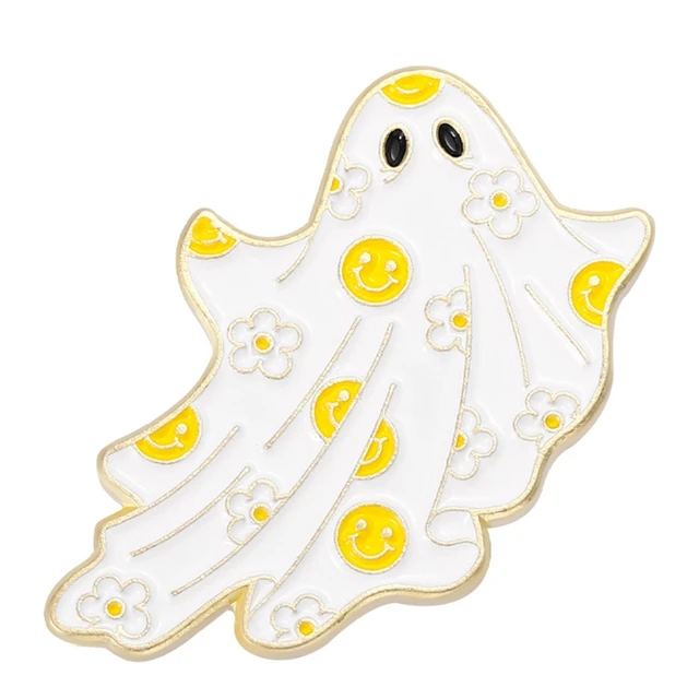 Halloween Horror Fantasma Rosto Gritando Crânio Emblemas Esmalte Pinos  Broche Medalhão para Roupas Lapela Pinos Mochila Decoração Jewel