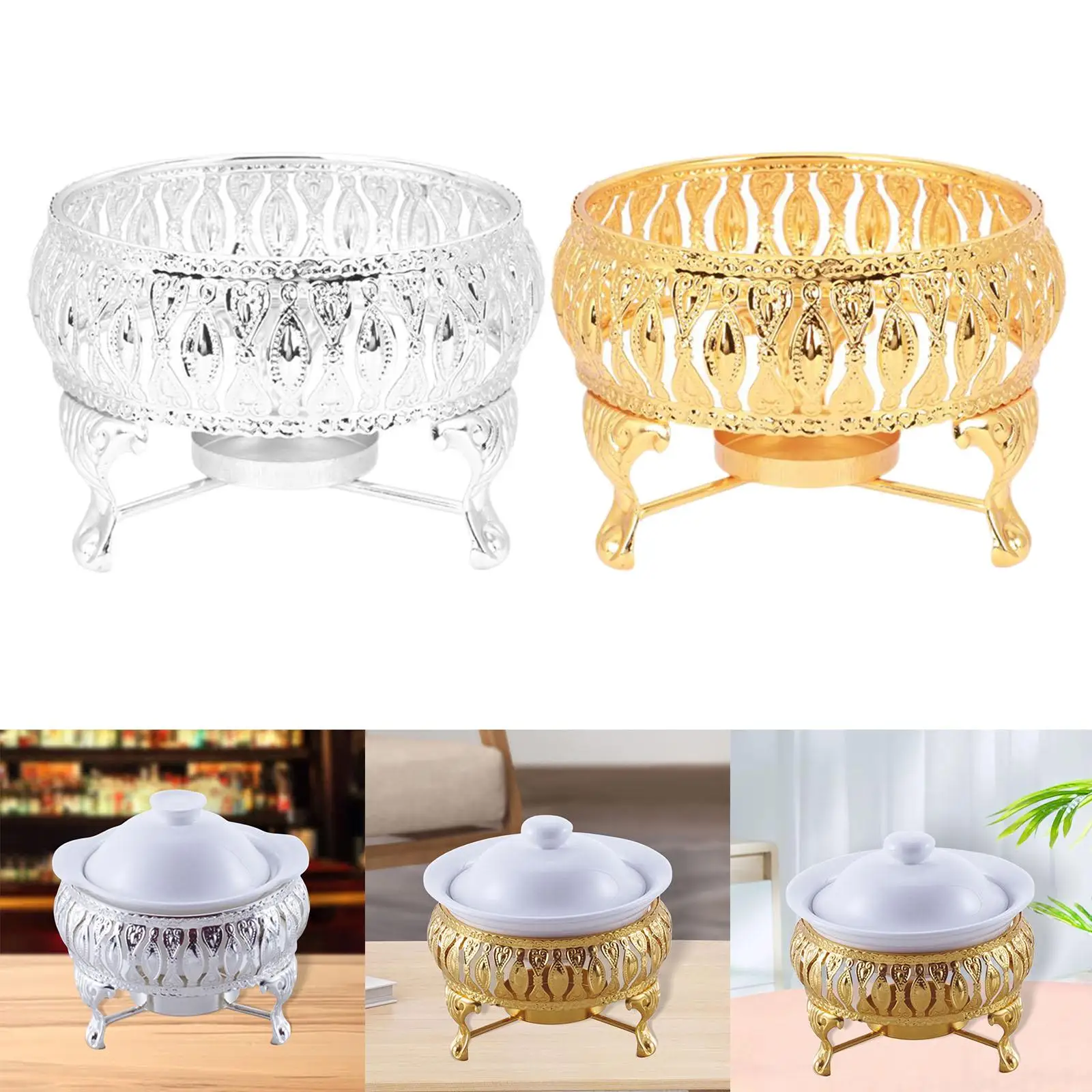 Zinc Alloy Teapot Warmer with Candle Holder Insulation Base Tealight Holder Support Teaware European Style Teapot  Warmer